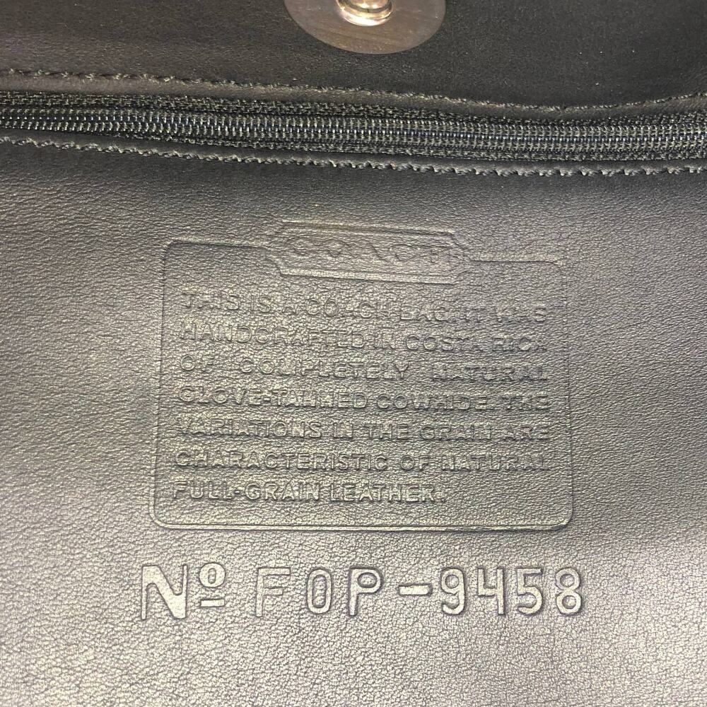 NEW Vintage Coach Chelsea Flat Hippie Bag 9458 Black 2000 Costa Rica - Picture 6 of 10